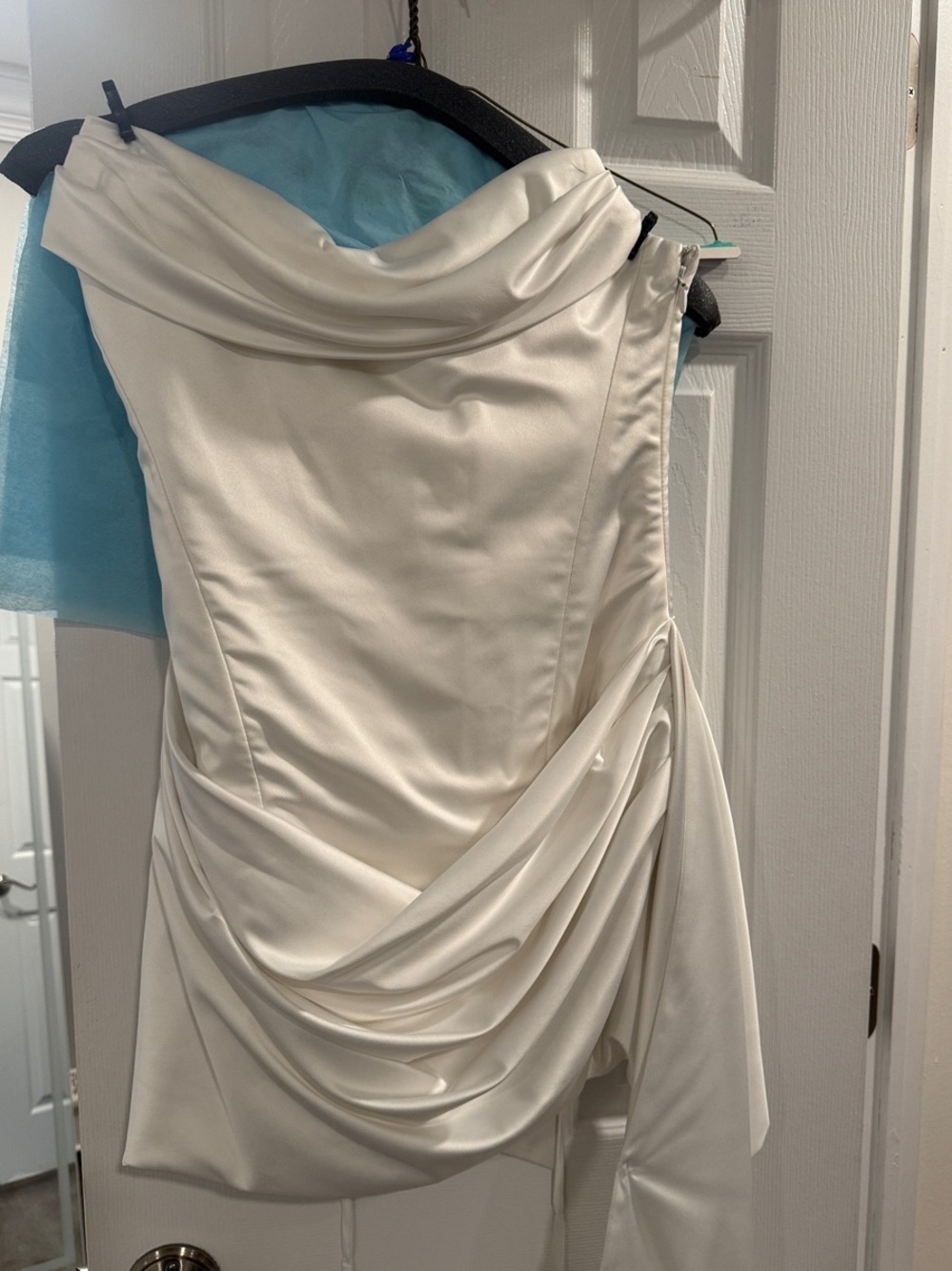 BABYBOO Mona Mini Dress + Matching Sybil Scarf Set | Ivory | M | dry cleaned - Picture 7 of 8